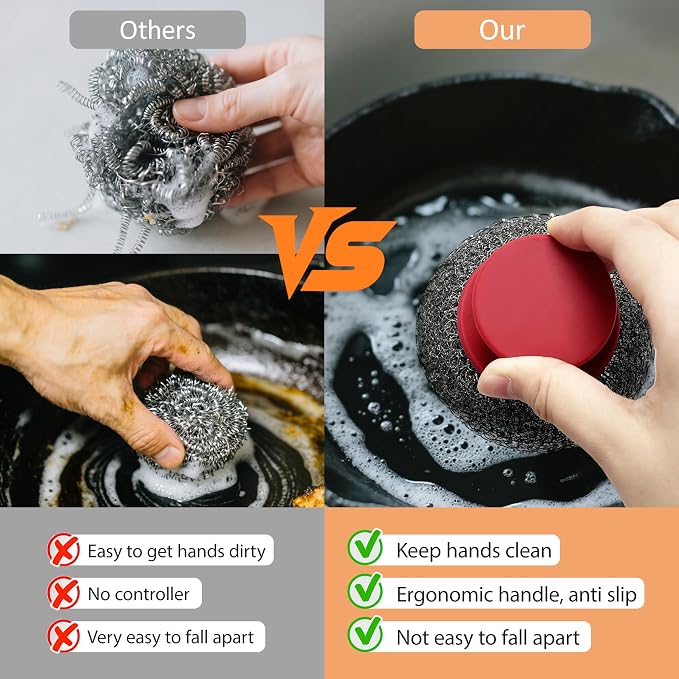 Stainless Steel Wool Scrubber - Image 4