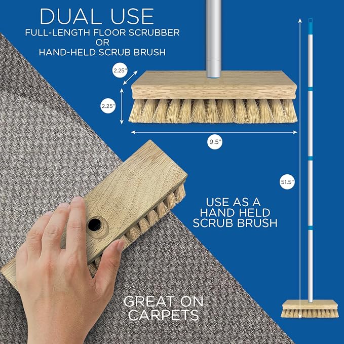 LOLA Deck Scrub Brush, Removes Dirt & Grime from Patios - Image 2