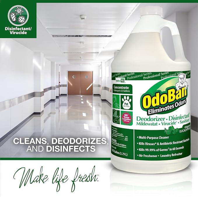 OdoBan Professional Disinfectant and Odor Eliminator Concentrate, Made in the - Image 3