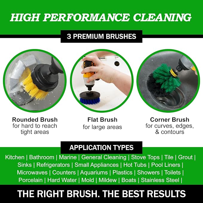 Drillbrush Medium Drill Brush Attachments - Image 6