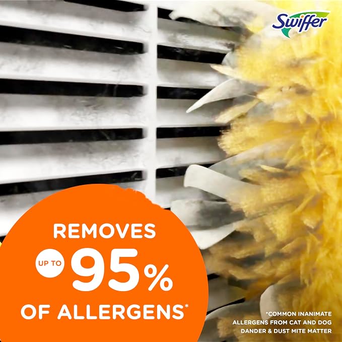 Swiffer Dusters Refill for Cleaning, Feather & Microfiber Duster Disposable - Image 4