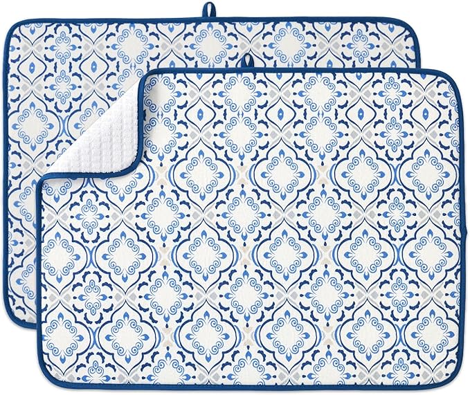 FRESHMINT Printed Dish Drying Mats by FRESHMINT