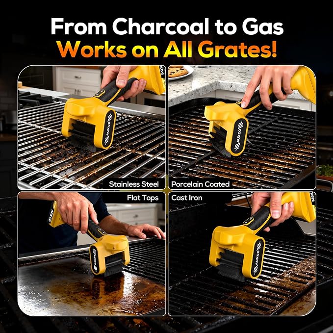 21V Electric Grill Brush, Heavy-Duty Cordless BBQ Cleaner - Image 8