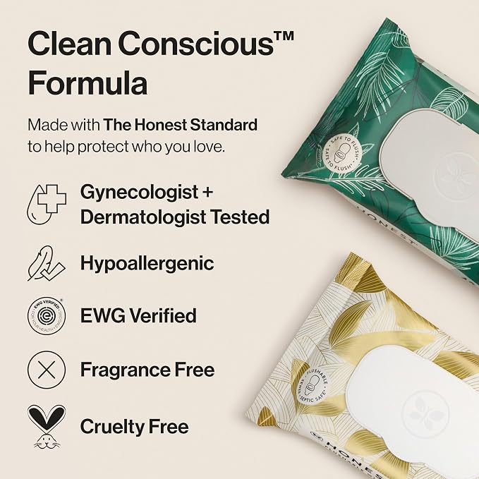 The Honest Company Hypoallergenic Flushable Wipes - Image 3