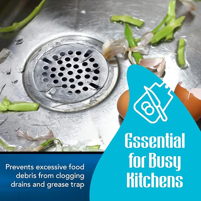 3.5-inch Commercial Sink Strainer on 3 Tier Sink Twist Waste Drain, Durable - Image 4
