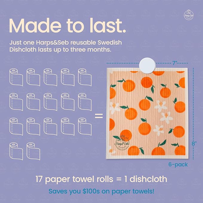 Harps&Seb Swedish Dishcloths for Kitchen Dishcloths - Image 5