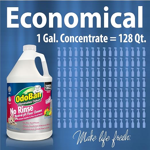 OdoBan Pet Solutions No Rinse Neutral pH Floor Cleaner Concentrate, Made in the - Image 4