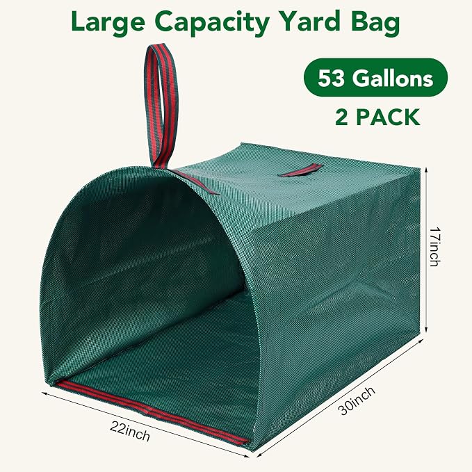 53 Gallon Leaf Collector, For Leaves, Storm Debris, Construction Waste - Image 2