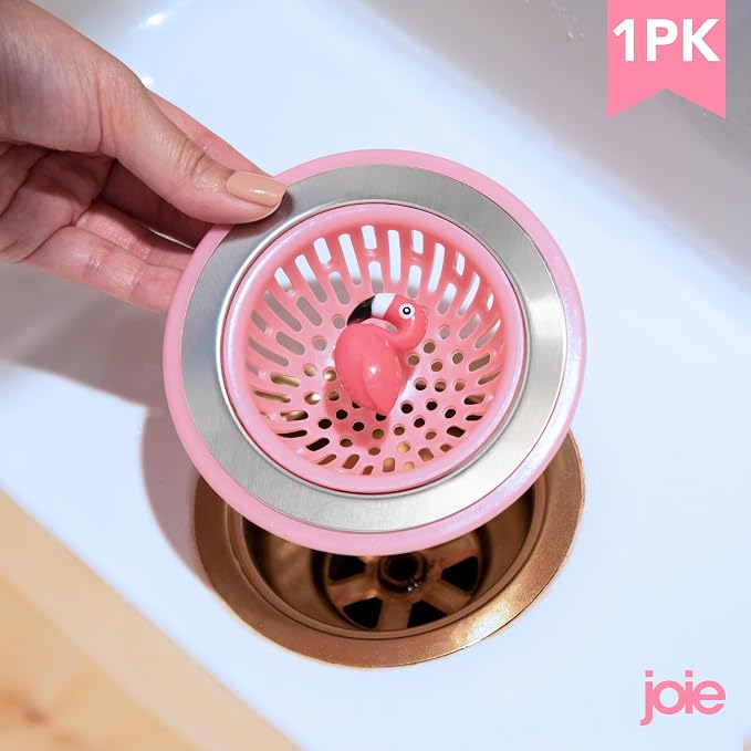 Joie Flamingo Kitchen Sink Strainer Basket, Fits All Standard Sinks, Stainless - Image 2
