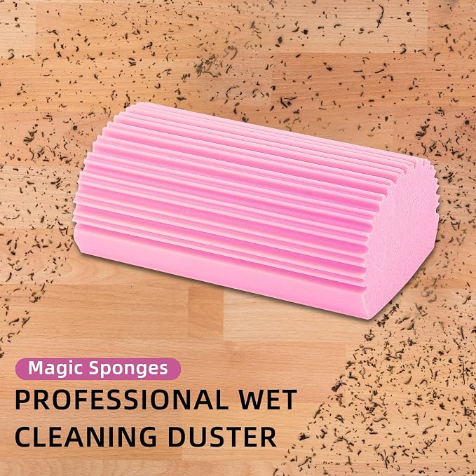 6 PCS Damp Duster Sponge, Magic Sponge Eraser, Reusable Household Cleaning - Image 5