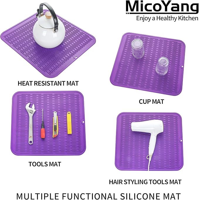 Silicone Dish Drying Mat for Multiple Usage, Easy clean, Eco-friendly, - Image 4