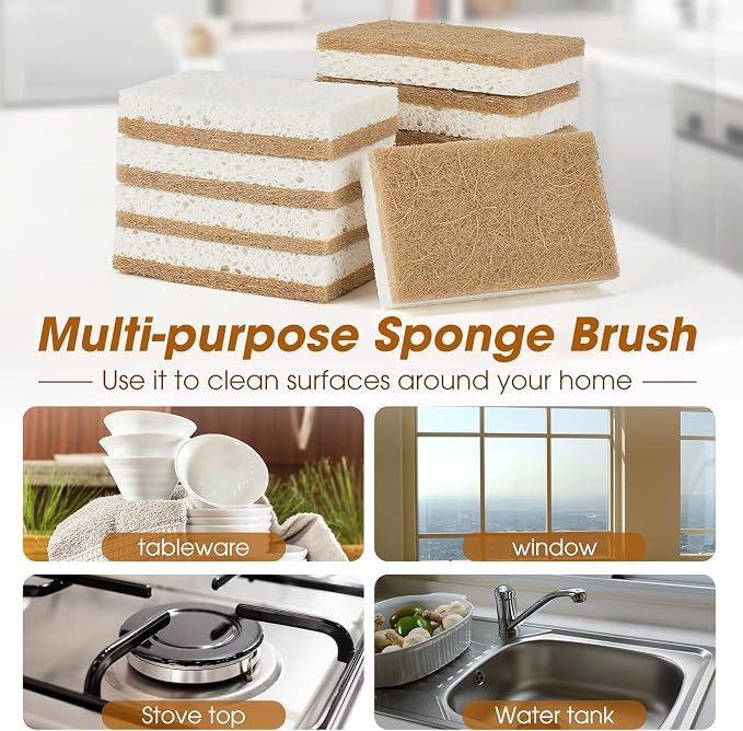 10 Pack Nature Dish Sponge - Image 6