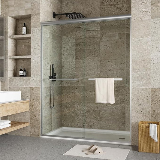 56"-60" W x 72" H Double Sliding Shower Door by GarveeTech