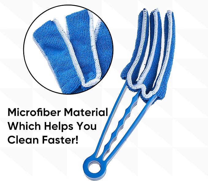 Blind Cleaner Duster Tool, Fan Blade Cleaner, Air Duct Cleaning Tools, Window - Image 2