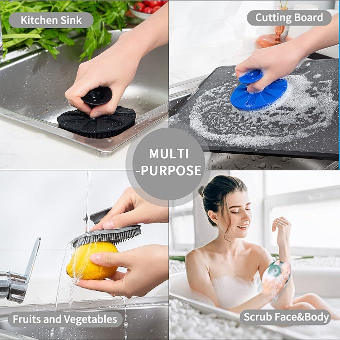 Silicone Sponge, BEAUTAIL Non-Scratch Scrub Sponges - Image 6