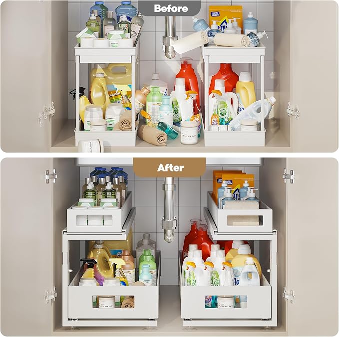 2 Pack 21.3IN-Depth Under Sink Organizer - Image 6