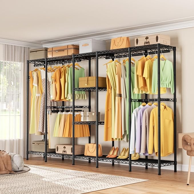 L Shaped Heavy Duty Metal Clothes Rack - Image 5