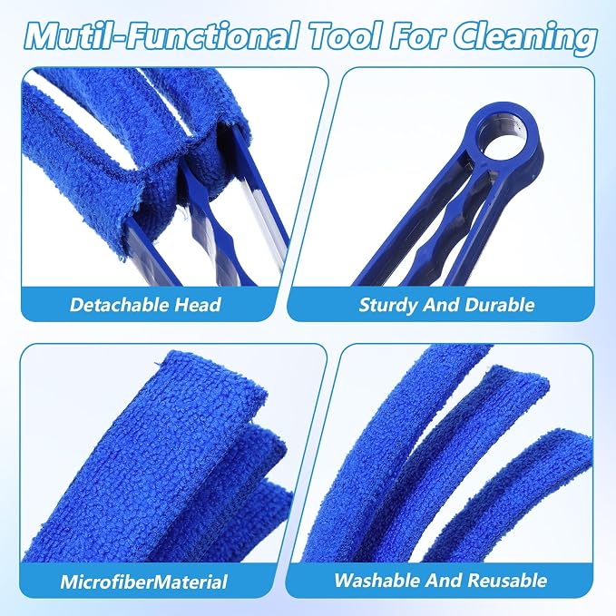 Blind Cleaner Duster Tool, 2 Pack 3 Arms Blind Duster - Image 3