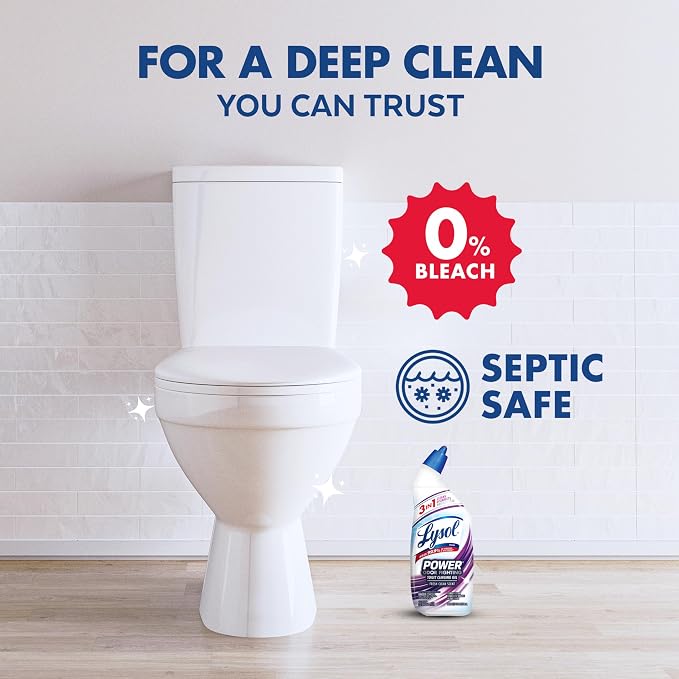 Lysol Power + Odor Fighting Toilet Bowl Cleaner Gel, - Image 4