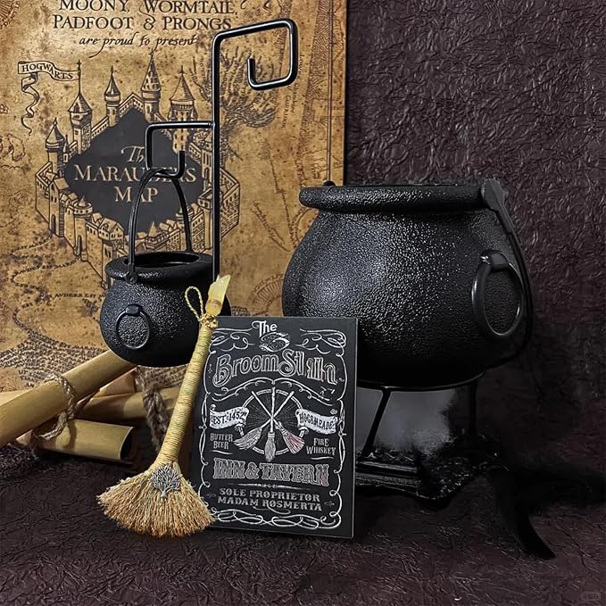 Witch Altar Mini Broom with Crystal and Tree of Life Decor - Image 5