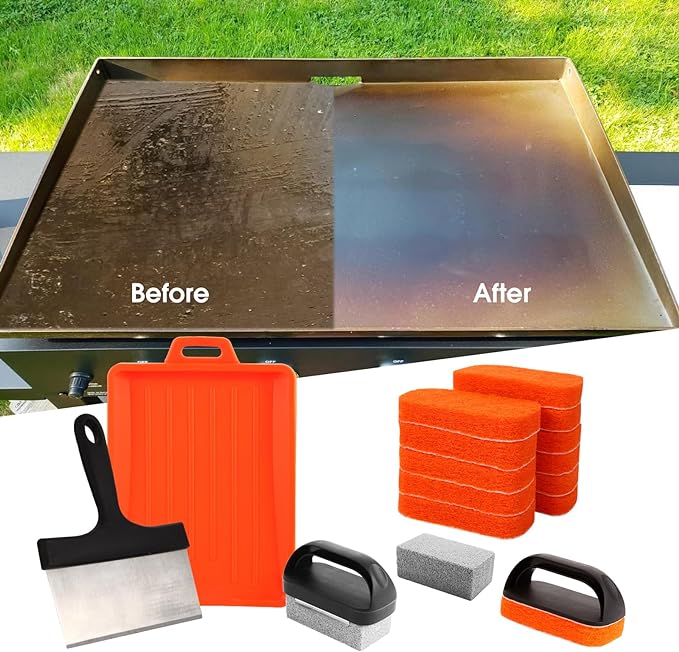 Upgraded Griddle Cleaning Kit for Blackstone 18 Pieces Flat Top Grill - Image 7