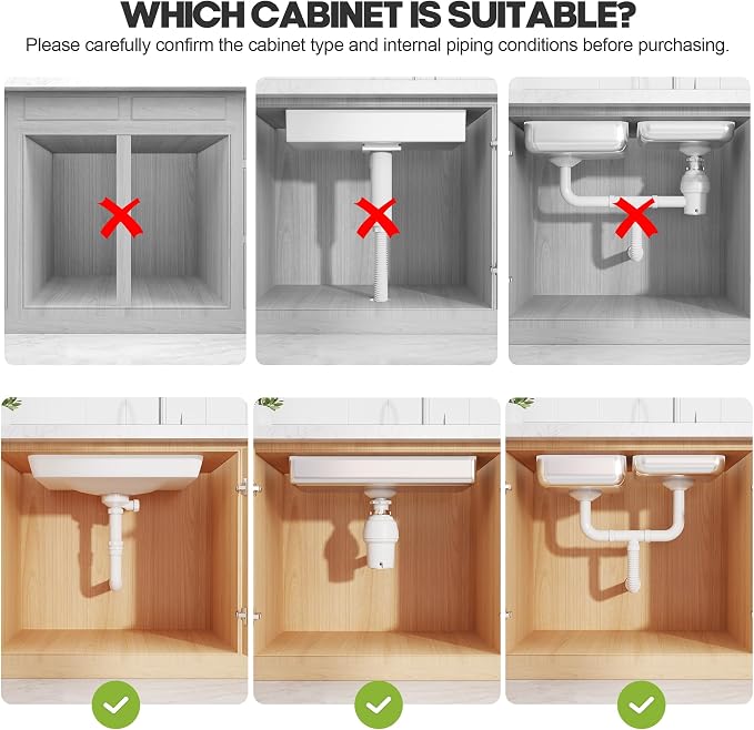 1 Pack-15.7"-25.7"W Expandable Under Sink Organizer - Image 3