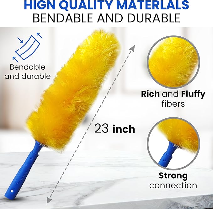 US Duster Company Static Duster – 23-inch Electrostatic Duster – Long and - Image 2