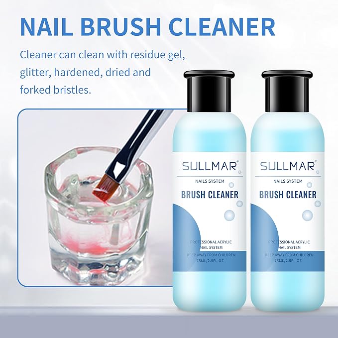 Nail Brush Cleaner 5fl.oz 150ml Nail Brush Cleaner And Conditioner Quickly - Image 4