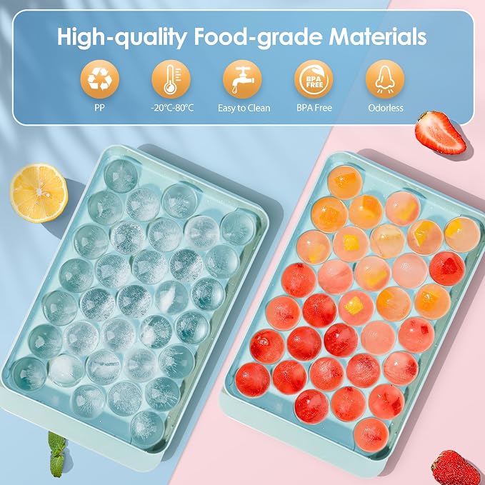 WIBIMEN Ice Cube Tray with Lid - Image 4