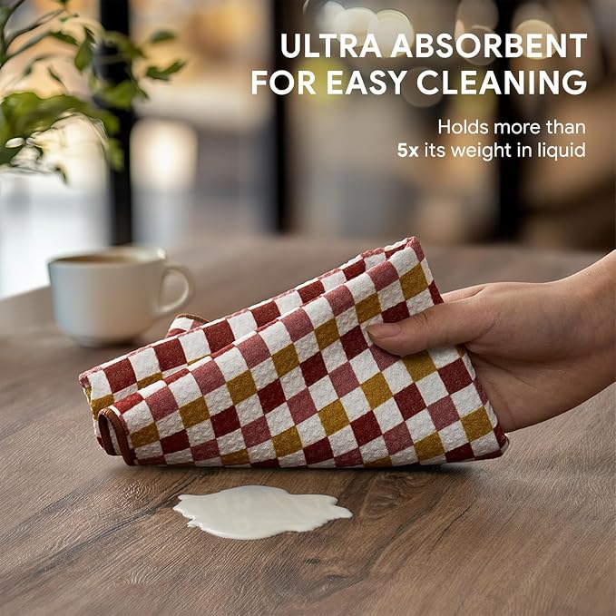 RECYCO Waffle Kitchen Towel Set of 2 - Image 4