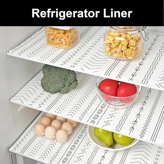 Cooyes Shelf Liners for Kitchen Cabinets Refrigerator Liners Waterproof & - Image 4