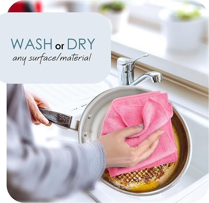 Hearth & Harbor Microfiber Cleaning Cloth Microfiber Towels - Image 3