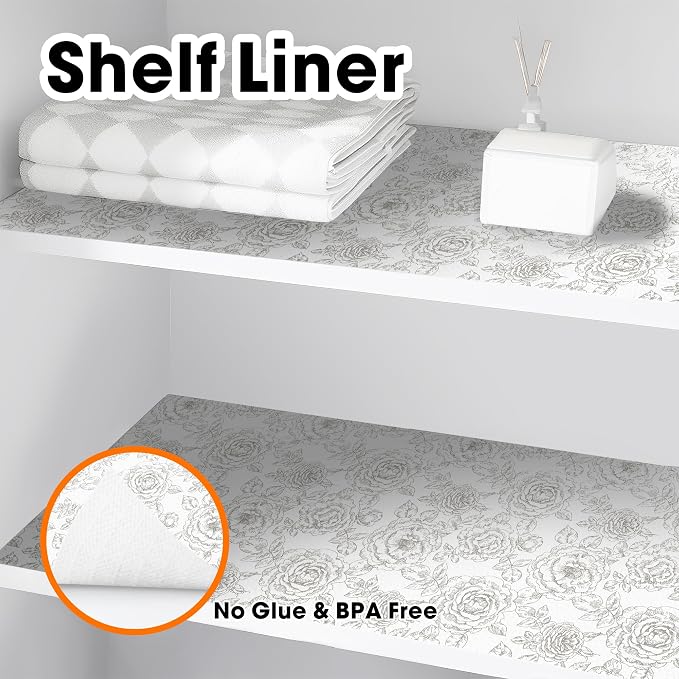 Drawer and Shelf Liner for Kitchen Cabinets Non-Adhesive Cabinet Liners for - Image 9