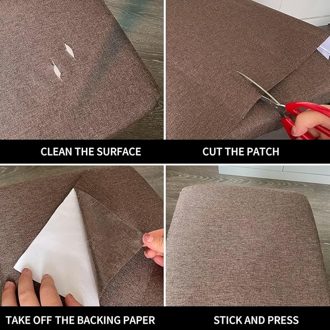 Fabric Repair Patches, Linen Repair Tape Self-Adhesive Fabric Patches Durable - Image 6