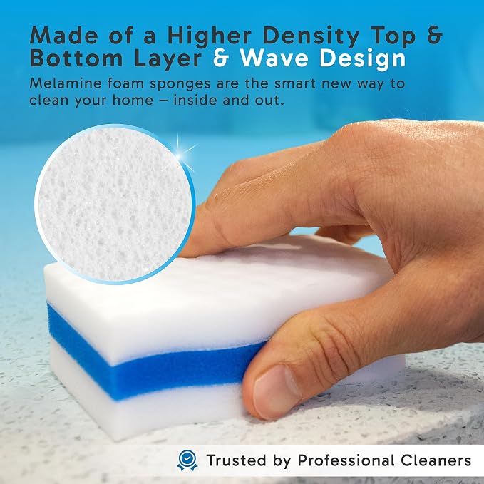 Extra Durable Eraser Sponge – Extra Thick, Long Lasting Magic Melamine Cleaning - Image 3