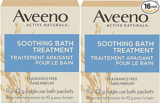 Aveeno Fragrance Free Soothing Bath Treatment, 100% Natural Colloidal Oatmeal by Aveeno