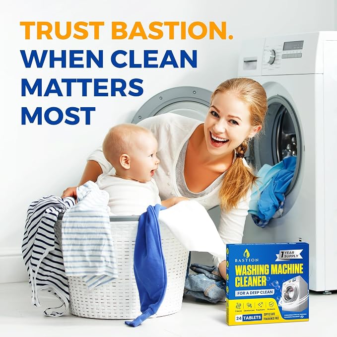 Washing Machine Cleaner Tablets 24 pack Powerful Descaler -Deep Cleaning - Image 2
