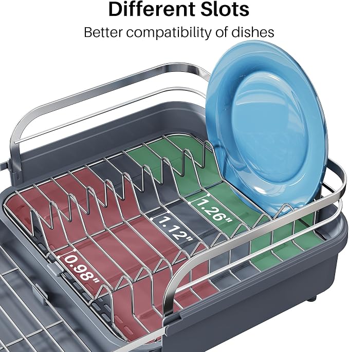 Dish Drying Rack, Expandable Dish Rack - Image 7