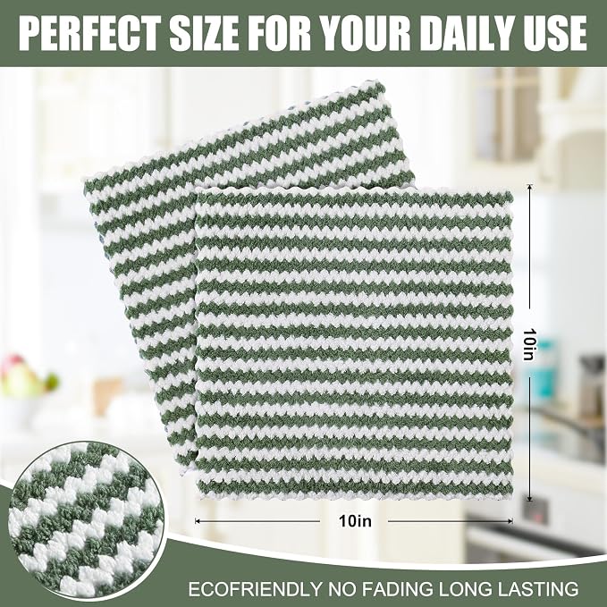 Homaxy 18 Pack Kitchen Dish Cloths, Ultra Soft and Absorbent Dish Towels - Image 5