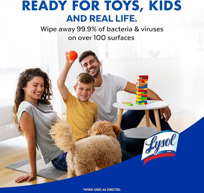 Lysol Disinfecting Wipes Bundle, Home Apartment Dorm Room Essentials and - Image 10