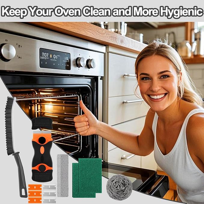 XANGNIER Heavy Duty Oven Cleaner Brush Sets, Oven Cleaning Kits Tools - Image 7