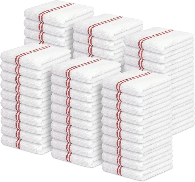 Avalon Towels Terry Bar Mop Towels Size 16"x19" – Absorbent and Durable by AvalonTowels