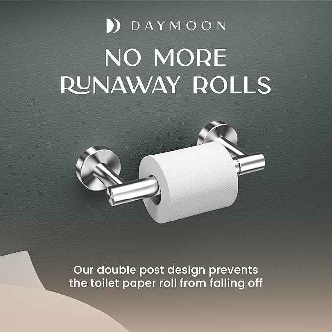 Day Moon™ Polished Chrome Toilet Paper Holder - Image 6