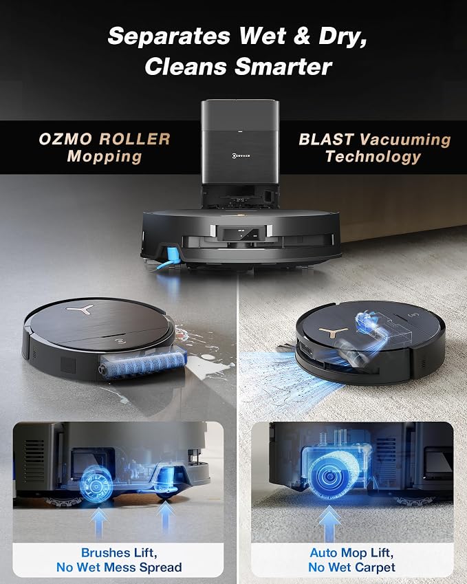 ECOVACS DEEBOT X9 PRO Omni Robot Vacuum and Mop, 600Pa Blast Suction, OZMO - Image 2