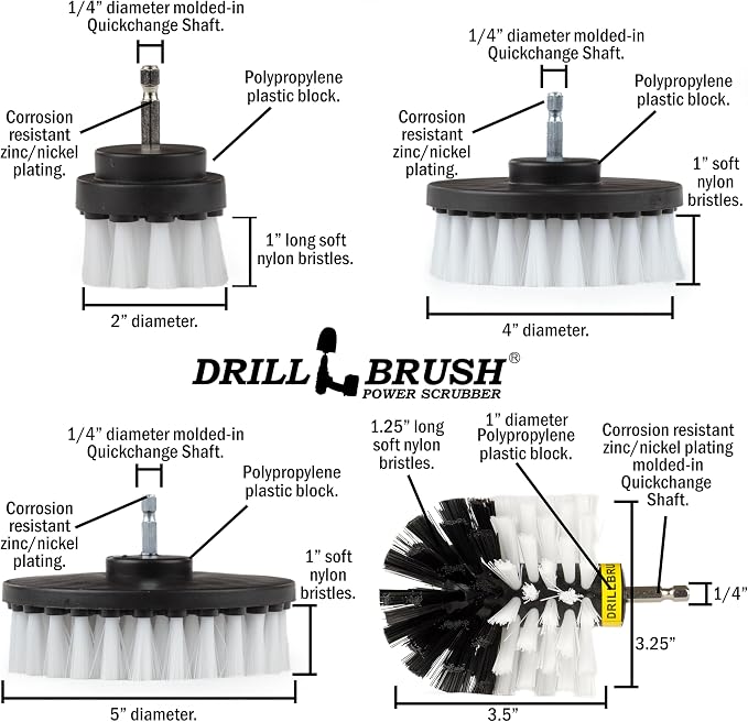 Interior Car Detailing Drill Brush Set - Image 8