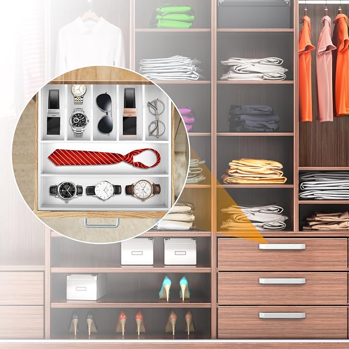 Kitchen Silverware Drawer Organizer and Storage Deep Cookware Utensil Cutlery - Image 7