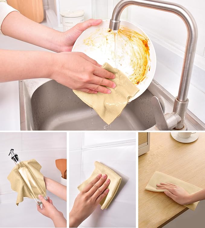 KitchLife Microfiber Cleaning Cloth Roll, 100 Pack - Image 4