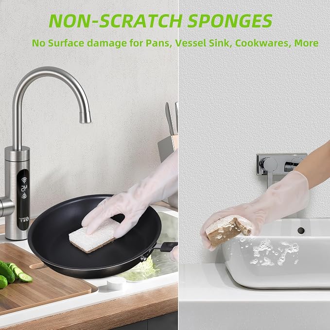 Natural Sponges for Dishes 12 Pack - Image 5