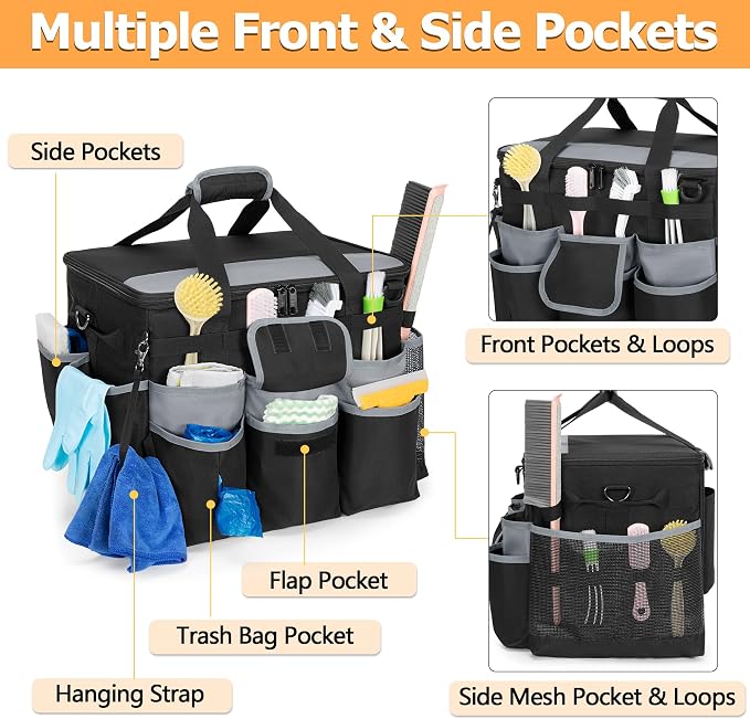 Large Rolling Cleaning Caddy - Image 3