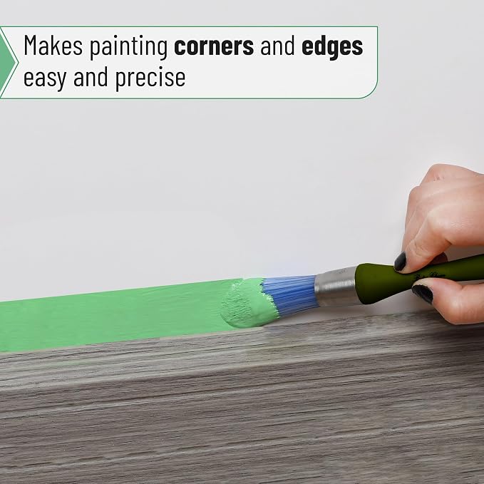 Bates- Trim Paint Brush, 0.75 Inch, Ergonomic Non-Slip Handle, Synthetic - Image 4